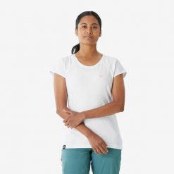 Koszulka wspinaczkowa damska Simond Vertika. Białe bluzki damskie SIMOND, l, bez wzorów, z bawełny, sportowe, bez kołnierzyka, bez ramiączek. Za 69.99 zł.