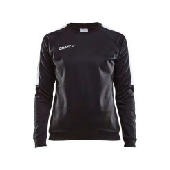 Bluza z okrągłym dekoltem damska Craft progress r-neck. Czarne bluzy damskie Craft, l, bez wzorów, z elastanu, bez kaptura. Za 152.15 zł.