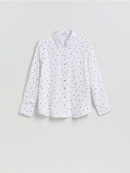 Koszula z wiskozą - czarny. Czarne koszule damskie Reserved, l, bez wzorów, z lyocellu, bez kołnierzyka, bez ramiączek. Za 89.99 zł.