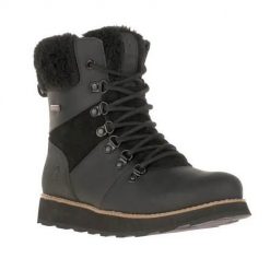 Buty do chodzenia damskie Kamik Winterstiefel Ariel Flanell. Czarne obuwie sportowe damskie Kamik, z gumy, za kostkę, bez zapięcia, trekkingowe. Za 648.00 zł.