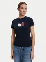 Tommy Jeans T-Shirt DW0DW22781 Granatowy Regular Fit. Niebieskie t-shirty damskie Tommy Jeans, m, bez wzorów, z bawełny, bez kołnierzyka. Za 149.99 zł.