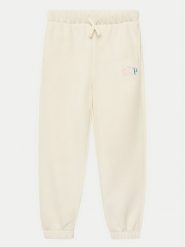 Gap Spodnie dresowe 709023-00 Beżowy Regular Fit. Brązowe spodnie dresowe dziewczęce GAP, bez wzorów, z bawełny. Za 99.99 zł.