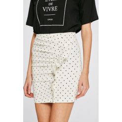 Answear - Spódnica Stripes Vibes. Szare spódnice damskie ANSWEAR, z bawełny. W wyprzedaży za 39.90 zł.