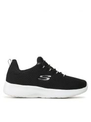 Skechers Sneakersy Dynamight 12119/BKW Czarny. Czarne obuwie sportowe damskie Skechers, z materiału, bez zapięcia. Za 189.99 zł.