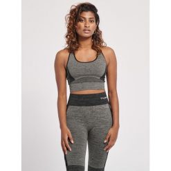 Stanik fitness cardio Hummel hmlClea. Zielone biustonosze sportowe damskie Hummel, bez wzorów. Za 194.00 zł.