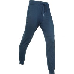 Spodnie sportowe termoaktywne funkcyjne, długie, Level 3 bonprix ciemnoniebieski melanż. Niebieskie spodnie dresowe damskie bonprix, melanż, z dresówki. Za 49.99 zł.