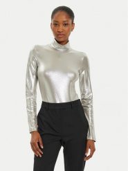 Marella Body Altari 2423946027 Srebrny Slim Fit. Szare body i gorsety Marella, bez wzorów, z wiskozy. Za 169.99 zł.