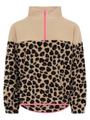 Zwillingsherz Bluza polarowa "Leo" w kolorze beżowym rozmiar: M. Brązowe bluzy damskie Zwillingsherz, m, bez wzorów, z polaru, bez kaptura. Za 175.67 zł.