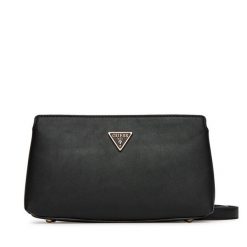 Torebka Guess. Czarne listonoszki damskie Guess, z aplikacjami, bez dodatków. Za 379.99 zł.