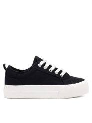Jenny Fairy Sneakersy THEKLA WSS21066-01 Czarny. Czarne obuwie sportowe damskie Jenny Fairy, z materiału, bez zapięcia. Za 89.99 zł.