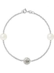 Mitzuko Srebrna bransoletka z perłami rozmiar: onesize. Szare bransoletki damskie Mitzuko, srebrne. Za 304.99 zł.