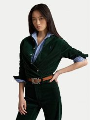Polo Ralph Lauren Koszula 211A93203011 Zielony Regular Fit. Zielone koszule damskie Polo Ralph Lauren, xl, bez wzorów, z bawełny, bez kołnierzyka, bez ramiączek. Za 859.99 zł.