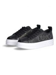 Liu Jo Skórzane sneakersy w kolorze czarnym rozmiar: 37. Czarne obuwie sportowe damskie Liu Jo, z materiału, bez zapięcia. Za 211.31 zł.