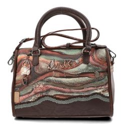 Brązowy Elegancki Kuferek Damski Anekke. Brązowe kuferki damskie Anekke, ze skóry ekologicznej, na ramię, bez dodatków. Za 399.00 zł.