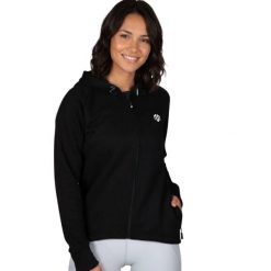 Bluza treningowa damska Morotai Comfy. Czarne bluzy damskie MOROTAI, m, bez wzorów, z bawełny, z kapturem. W wyprzedaży za 145.00 zł.