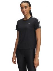 Under Armour Koszulka sportowa "Tech WM Tape" w kolorze czarnym rozmiar: XL. Czarne koszulki sportowe damskie Under Armour, xl, bez wzorów, z materiału, bez ramiączek, outdoorowe. Za 95.95 zł.