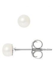 Pearl Addict Kolczyki-wkrętki z perłami w kolorze białym rozmiar: onesize. Białe kolczyki damskie Pearl Addict, z perłą, srebrne. Za 166.10 zł.