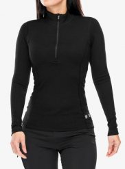 Bluza termoaktywna damska Sensor Merino DF Tee L/S Zip. Czarne bluzy damskie Sensor, na lato, l, bez wzorów, z materiału, bez kaptura. Za 289.99 zł.