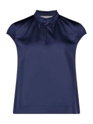 BETTY & CO Bluzka w kolorze granatowym rozmiar: 46. Niebieskie bluzki damskie Betty & Co, bez wzorów, bez kołnierzyka, bez ramiączek. Za 114.95 zł.