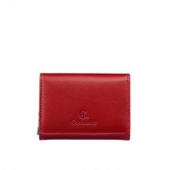 Czerwony portfel damski Canaletto ze skóry naturalnej licowej – klasyka i funkcjonalność PD2003. Czerwone portfele damskie bez wzorów, ze skóry. Za 156.00 zł.