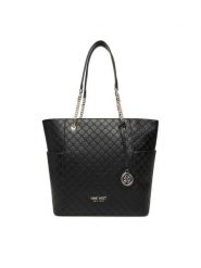 Nine West Torebka CEO-NEBRASKA-LDA8208A Czarny. Czarne shopper bag Nine West, bez wzorów, z materiału, bez dodatków. Za 269.99 zł.