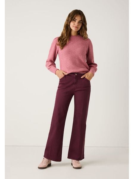More & More Dżinsy - Flared fit - w kolorze bordowym rozmiar: 40. Czerwone jeansy damskie More & More, z podwyższonym stanem. Za 174.95 zł.