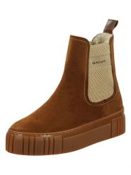 GANT Footwear Skórzane sztyblety "Snowmont" w kolorze jasnobrązowym rozmiar: 41. Brązowe botki damskie GANT Footwear, bez zapięcia. Za 314.01 zł.