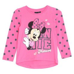 Fuksjowa Koszulka Pink Girl. Różowe koszulki i t-shirty dziewczęce Born2be, z okrągłym kołnierzem. Za 39.99 zł.