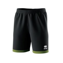 Szorty Errea Barney. Czarne spodenki sportowe damskie ERREA, m, z aplikacjami, z materiału, z standardowym stanem, do biegania. Za 139.50 zł.