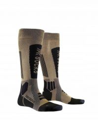 Skarpety X-Socks HeliXX GOLD 4.0 S001. Brązowe skarpetki damskie X Socks, bez wzorów. Za 259.99 zł.