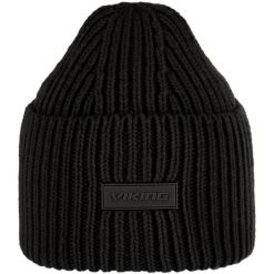 Czapka Froja Life Style z wełny. Czarne czapki damskie Viking, bez wzorów, z poliamidu. Za 101.99 zł.