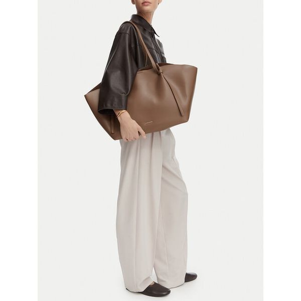 Torebka GINO ROSSI. Brązowe shopper bag Gino Rossi, bez wzorów, bez dodatków. Za 279.99 zł.