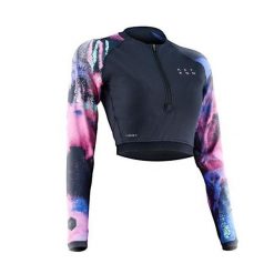Koszulka do sportów wodnych z ochroną UV damska Aztron Rashguard Papillon. Czarne koszulki damskie AZTRON, bez wzorów, z elastanu, bez kołnierzyka, bez ramiączek. Za 195.00 zł.