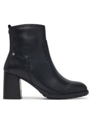 Pikolinos Botki Palencia W9U-8945C1 Czarny. Czarne botki damskie Pikolinos, bez obcasa, na słupku, bez zapięcia. Za 799.99 zł.