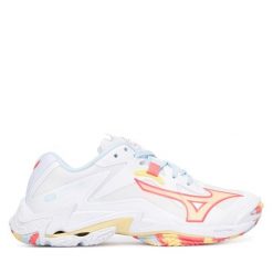 Buty halowe Mizuno. Białe obuwie sportowe casual damskie Mizuno, bez zapięcia. Za 569.99 zł.