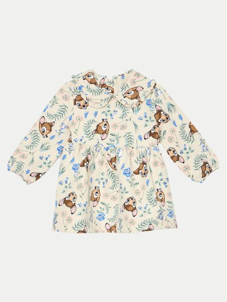 Original Marines Sukienka codzienna DEAV1465NF Beżowy Regular Fit. Brązowe sukienki dziewczęce Original Marines, bez wzorów, z syntetyku, bez ramiączek, proste. Za 99.99 zł.