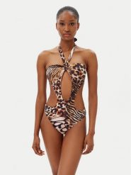 Guess Strój kąpielowy E5GJ08 KCRJ2 Brązowy. Brązowe stroje jednoczęściowe Guess, z aplikacjami, z syntetyku. Za 279.99 zł.