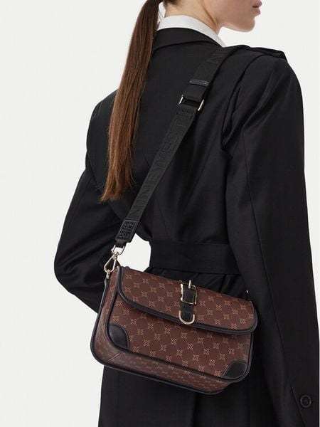 Nine West Torebka EO-TIMLESS CHIC-KY501 Brązowy. Brązowe torebki klasyczne damskie Nine West, bez dodatków. Za 249.99 zł.