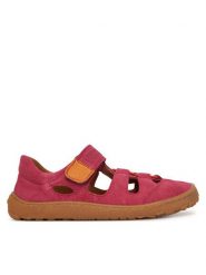 Froddo Sandały Barefoot Elastic Sandal G3150262-12 D Różowy. Czerwone sandały dziewczęce Froddo, ze skóry, bez obcasa, bez zapięcia. Za 249.99 zł.