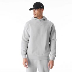 Bluza z kapturem New Era Flag. Szare bluzy damskie New Era, m, bez wzorów, z bawełny, z kapturem. Za 343.50 zł.
