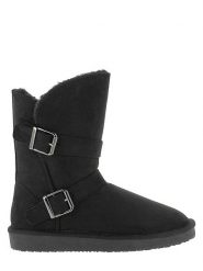 Blackfield Botki zimowe "Camphor" w kolorze czarnym rozmiar: 37. Czarne botki damskie Blackfield, na zimę, z materiału, z okrągłym noskiem, bez obcasa, bez zapięcia. Za 152.26 zł.