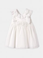 Abel & Lula Sukienka elegancka 5002 Écru Regular Fit. Sukienki dziewczęce Abel & Lula, bez wzorów, z syntetyku, bez ramiączek. Za 179.99 zł.