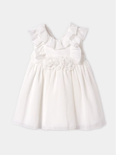 Abel & Lula Sukienka elegancka 5002 Écru Regular Fit. Sukienki dziewczęce Abel & Lula, bez wzorów, z syntetyku, bez ramiączek. Za 269.99 zł.