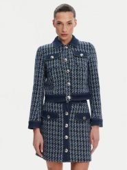 Morgan Marynarka 251-VIKI Niebieski Regular Fit. Niebieskie marynarki i żakiety damskie Morgan, bez wzorów, z syntetyku. Za 269.99 zł.