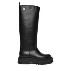 Kozaki G-Star Raw. Czarne kozaki damskie G-Star Raw, bez obcasa, bez zapięcia. Za 649.99 zł.