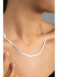 Miu Silver Srebrny naszyjnik - dł. 42 cm rozmiar: onesize. Szare naszyjniki damskie Miu Silver, srebrne. Za 218.57 zł.