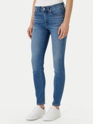 Calvin Klein Jeans Jeansy LV047F704G Niebieski Skinny Fit. Niebieskie jeansy damskie Calvin Klein Jeans, bez wzorów, z bawełny. Za 409.99 zł.