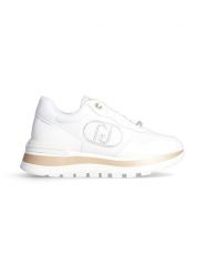 Liu Jo Skórzane sneakersy w kolorze białym rozmiar: 37. Białe obuwie sportowe damskie Liu Jo, z materiału, bez zapięcia. Za 329.42 zł.