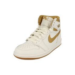 Air Jordan 1 Retro High OG Metallic Gold. Białe obuwie sportowe damskie Nike, bez zapięcia, do biegania. Za 906.49 zł.