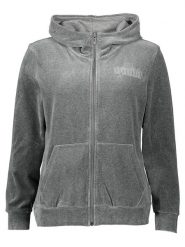 Puma Bluza "Essentials Plus Velour" w kolorze szarym rozmiar: S. Szare bluzy damskie Puma, s, bez wzorów, bez kaptura. Za 153.71 zł.